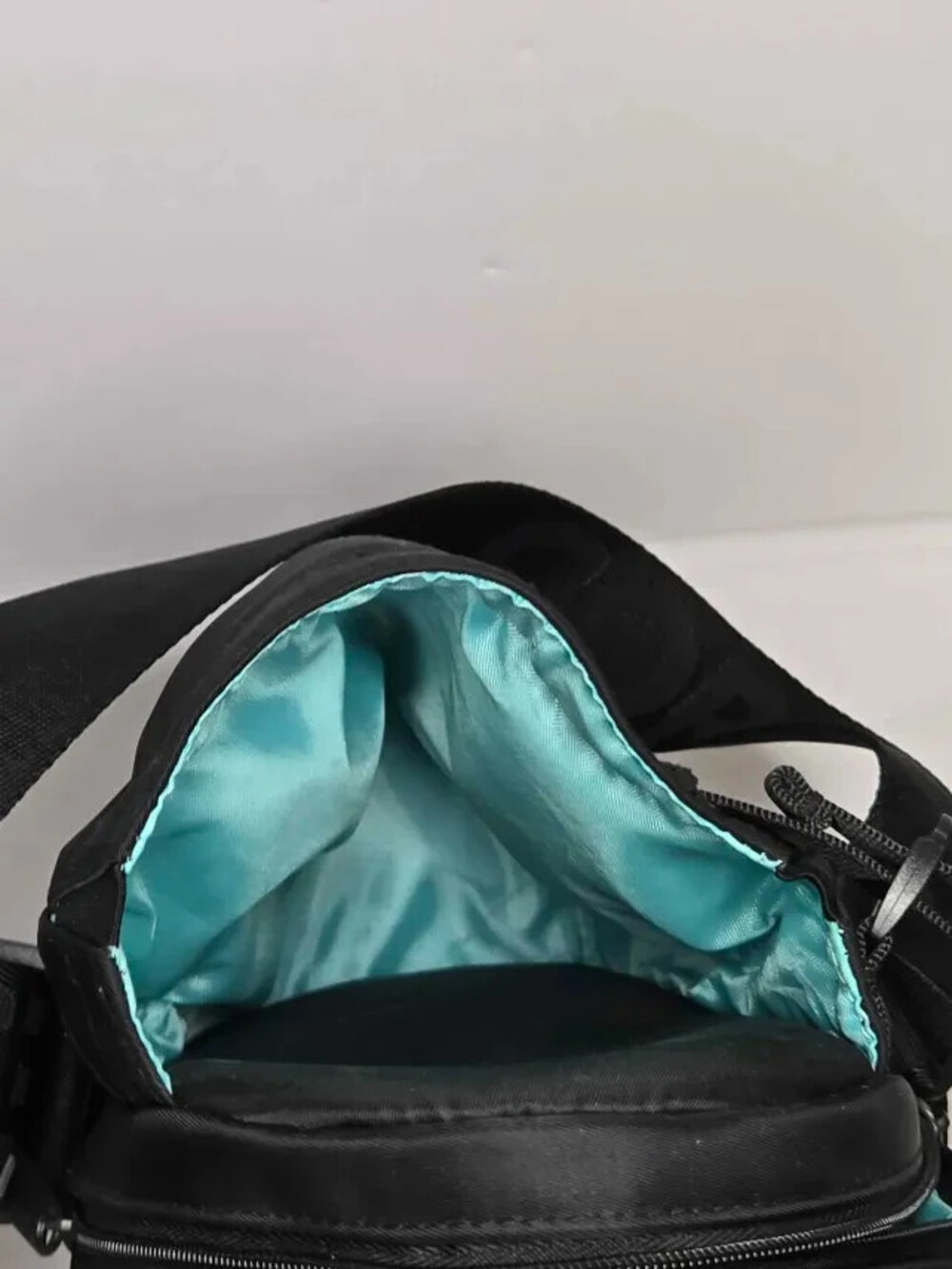 Holographic Mini Backpack Black Iridescent Bag w/ Ears Cute Small Crossbody - Picture 4 of 4